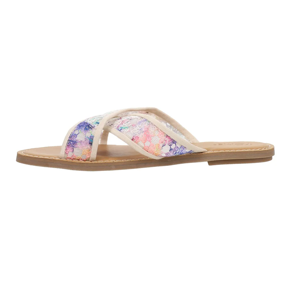 Viv Floral Flat Sandals