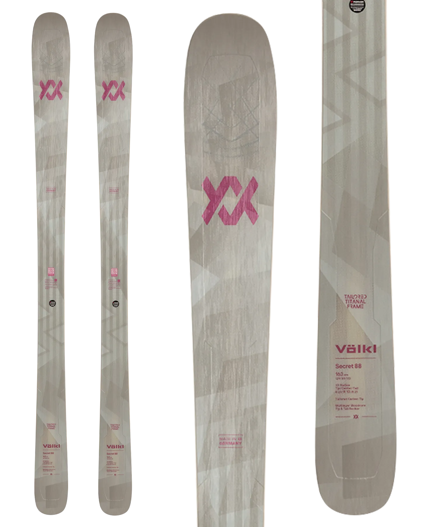 Volkl Secret 88 Flat Snow Skis - 2025 | Shop Skis at Trojan Wake Ski Snow & Snow Skiers Warehouse