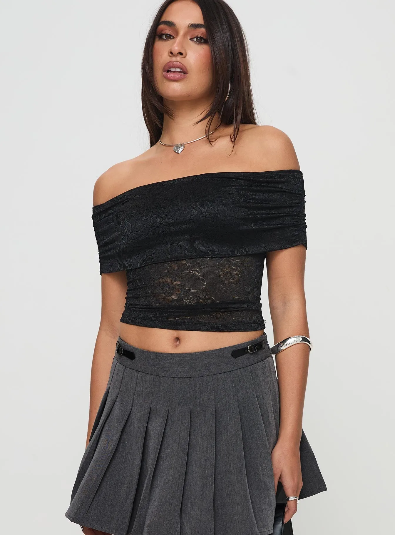 Black Off Shoulder Top - Trendy and Stylish