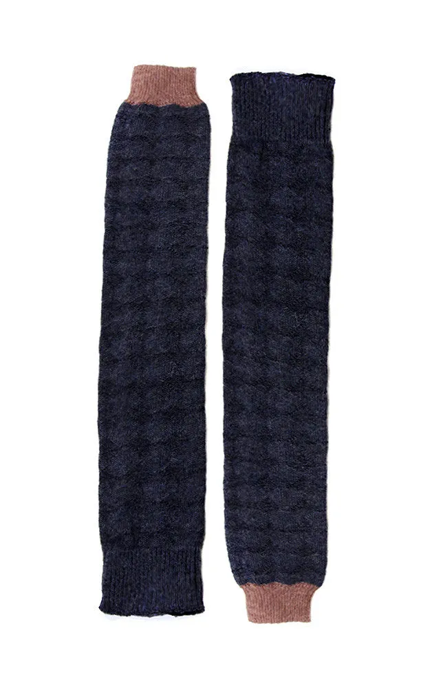 WH105 Blue Knit Stockings