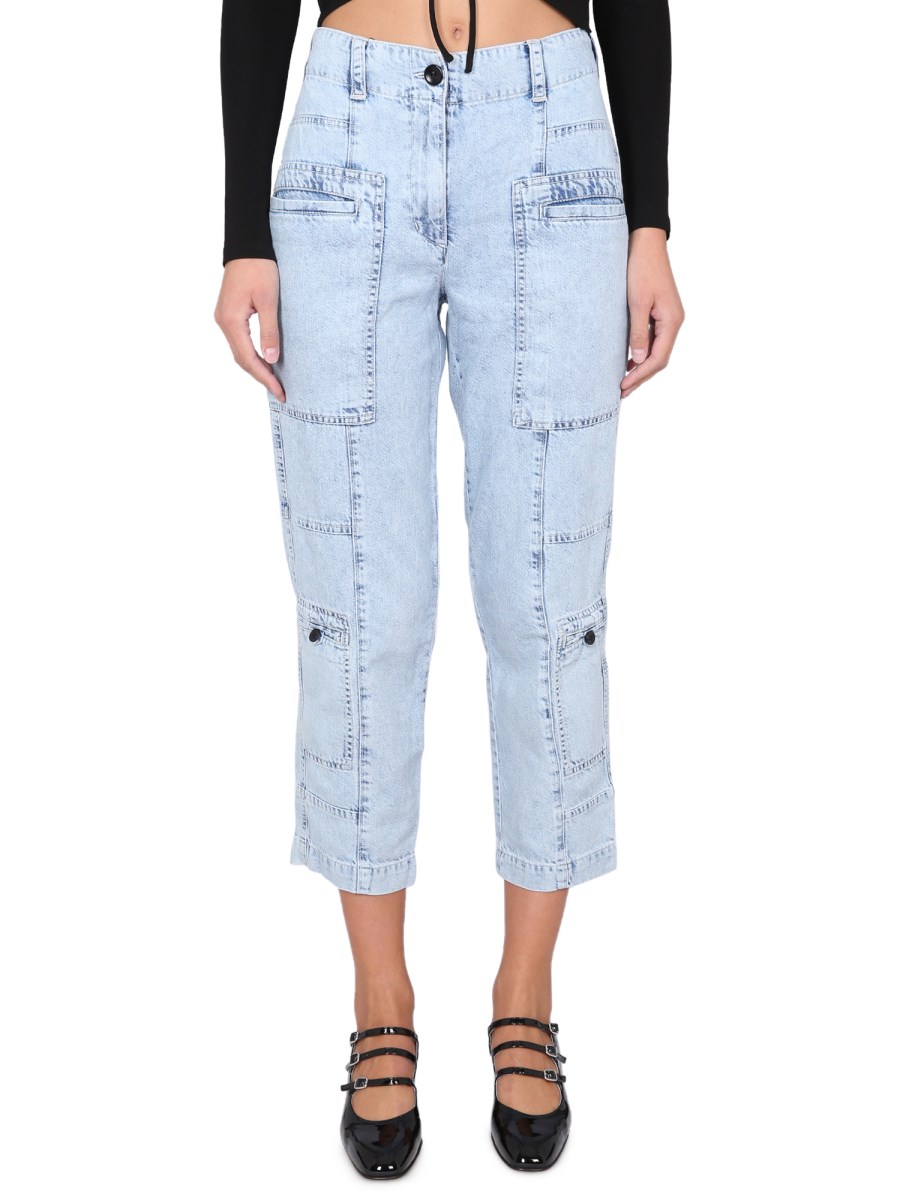 White Label Cotton Denim Jeans by Proenza Schouler