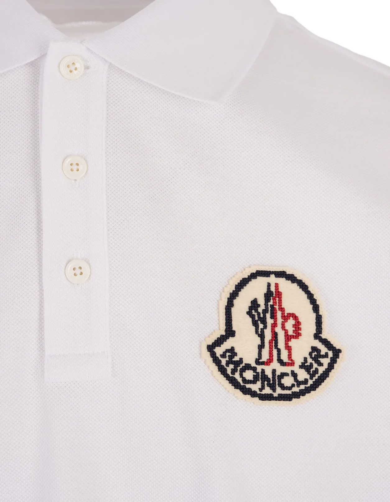 White Logoed Polo Shirt