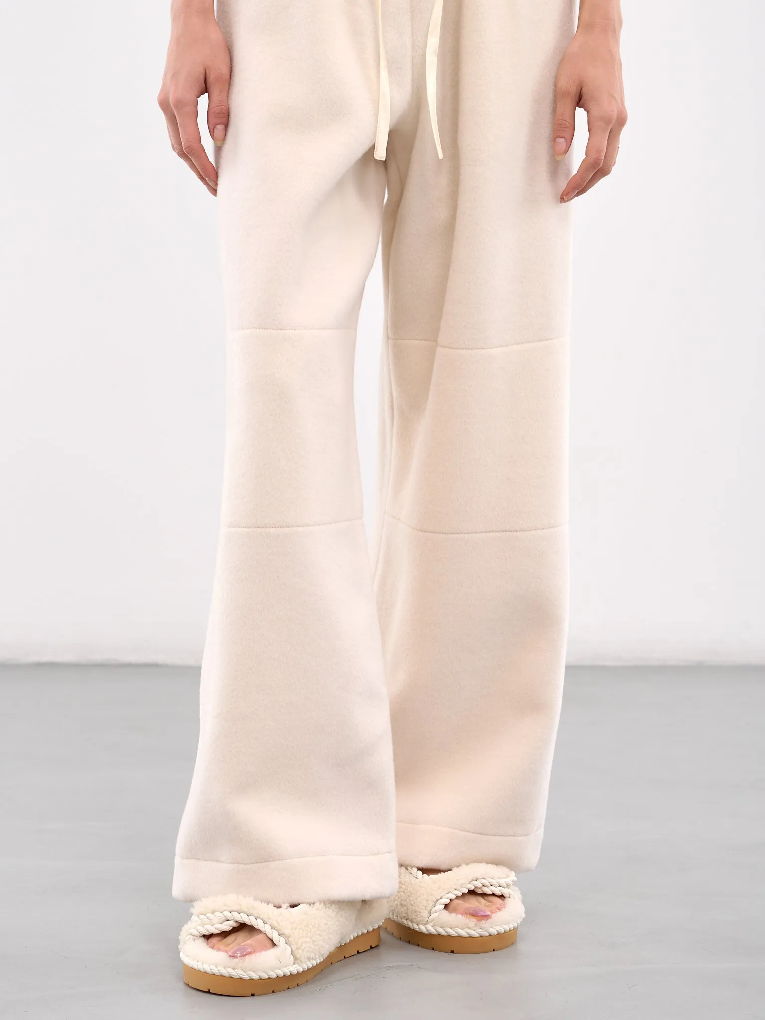 Wide Leg Drawstring Trousers (J40KA0250-J20228-OFF-WHITE)