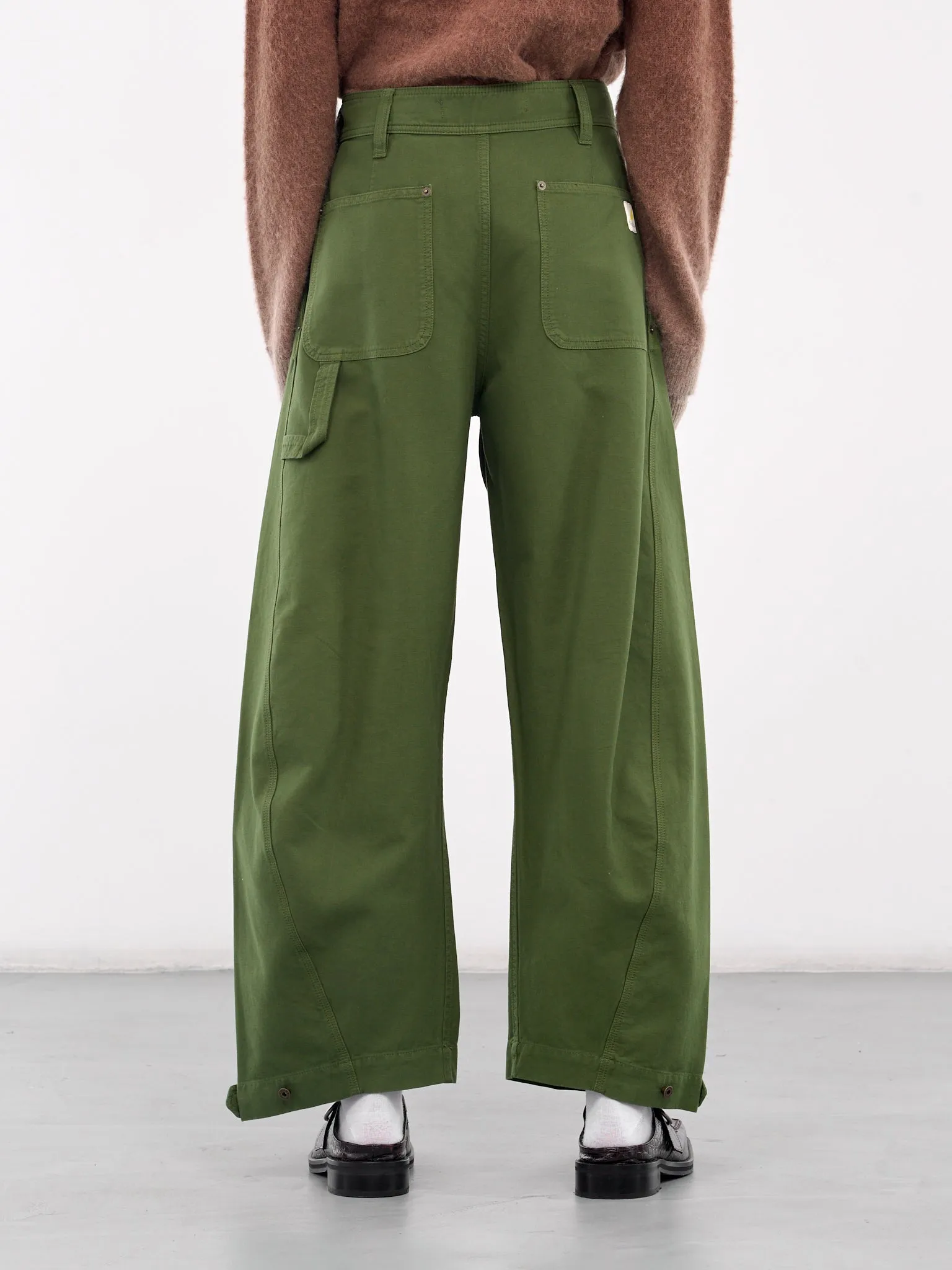 Wide Leg Trousers (TR0381-PG1587-DARK-GREEN)