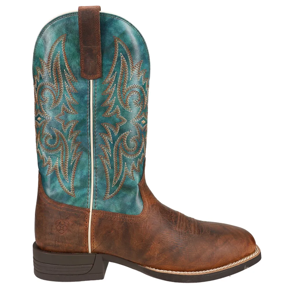 Wild Thang Embroidered Square Toe Cowboy Boots