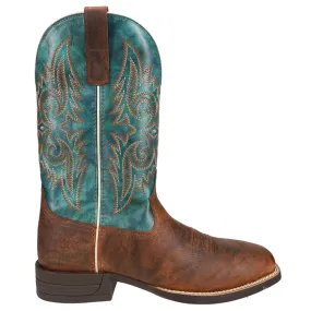 Wild Thang Embroidered Square Toe Cowboy Boots