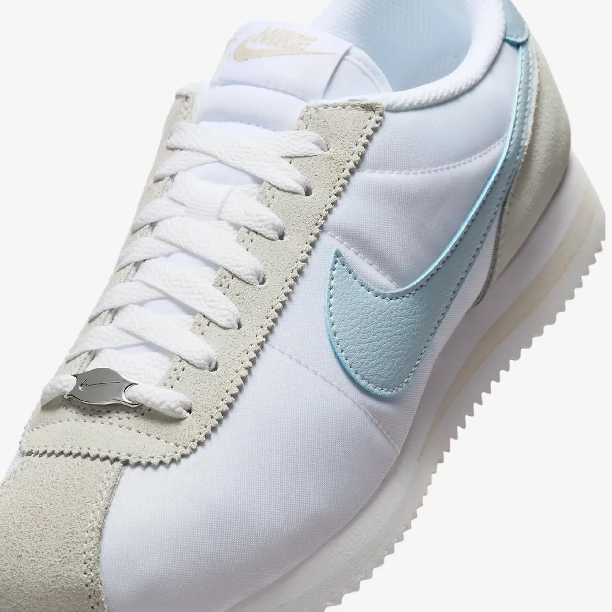 WMN'S NIKE CORTEZ WHITE LIGHT ARMORY BLUE LIGHT OREWOOD BROWN