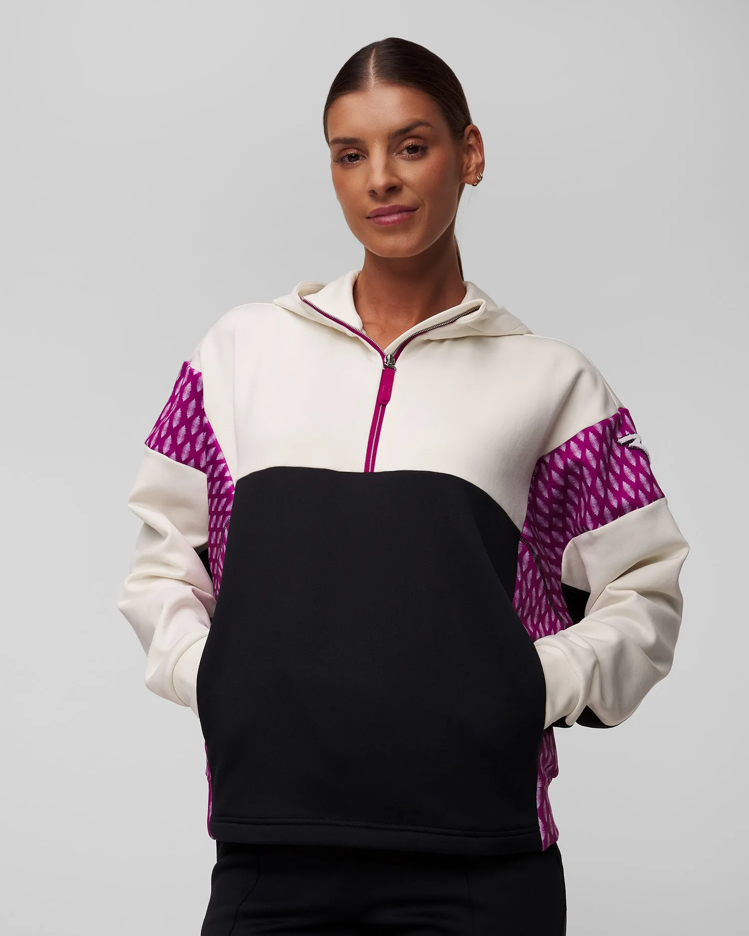 Women's fleece sweatshirt Chervo Puffetta P0012-999