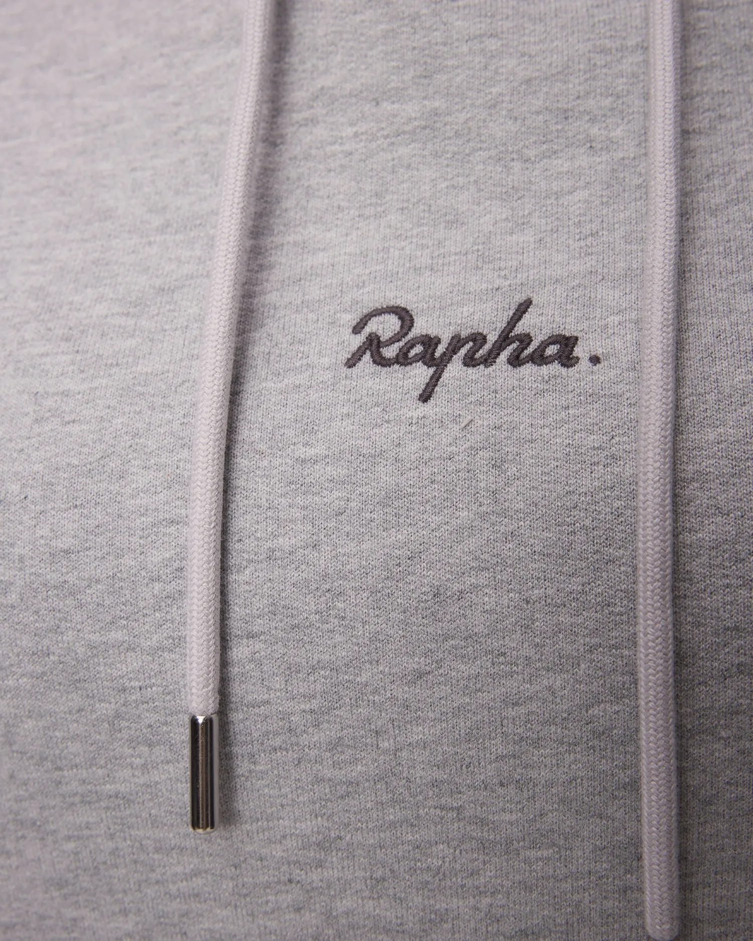 Women's light grey cotton hooded sweatshirt Rapha bgy01xx-lga