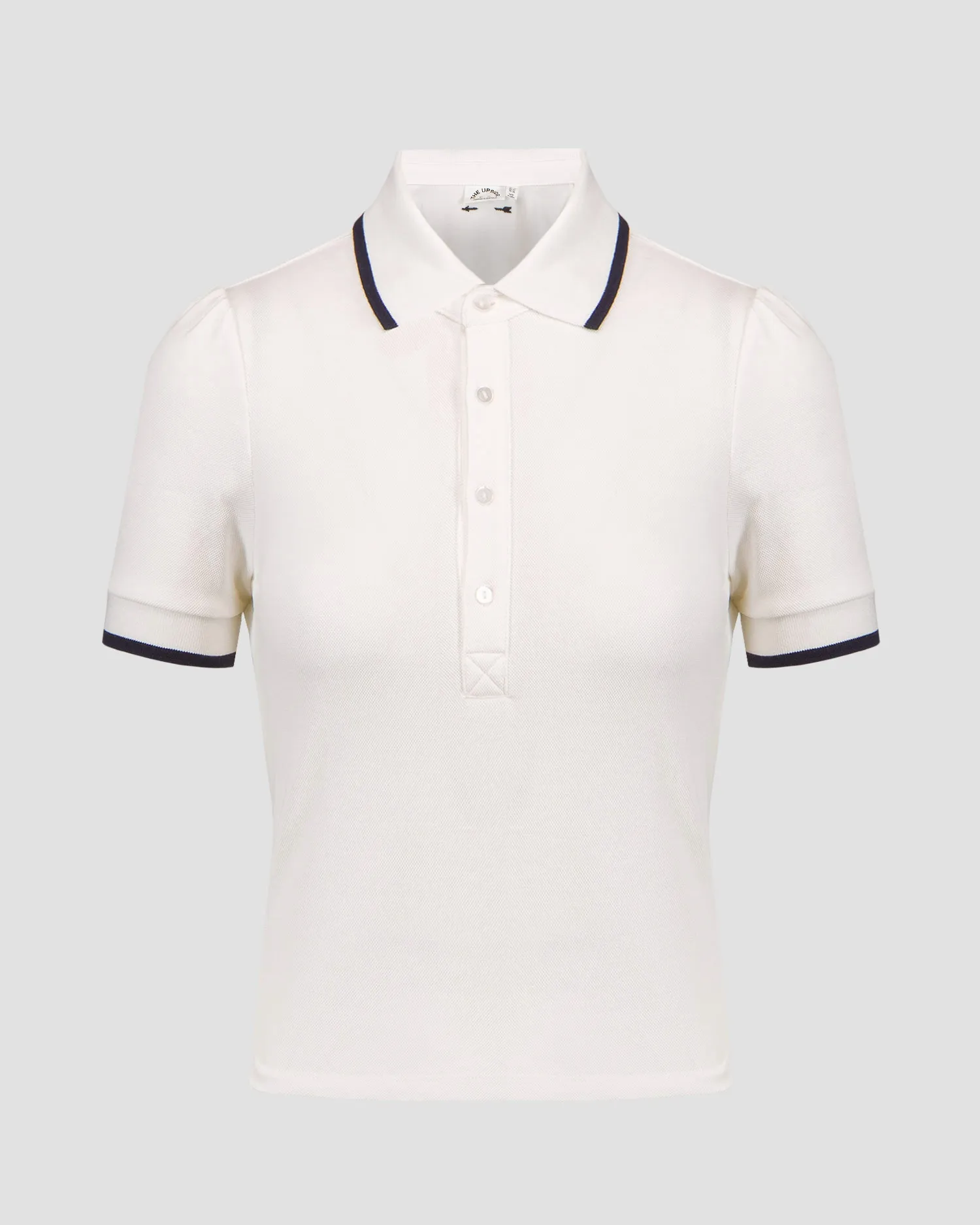 Women's white The Upside Bounce Birdie Crop Polo usw124020-white