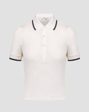 Women's white The Upside Bounce Birdie Crop Polo usw124020-white