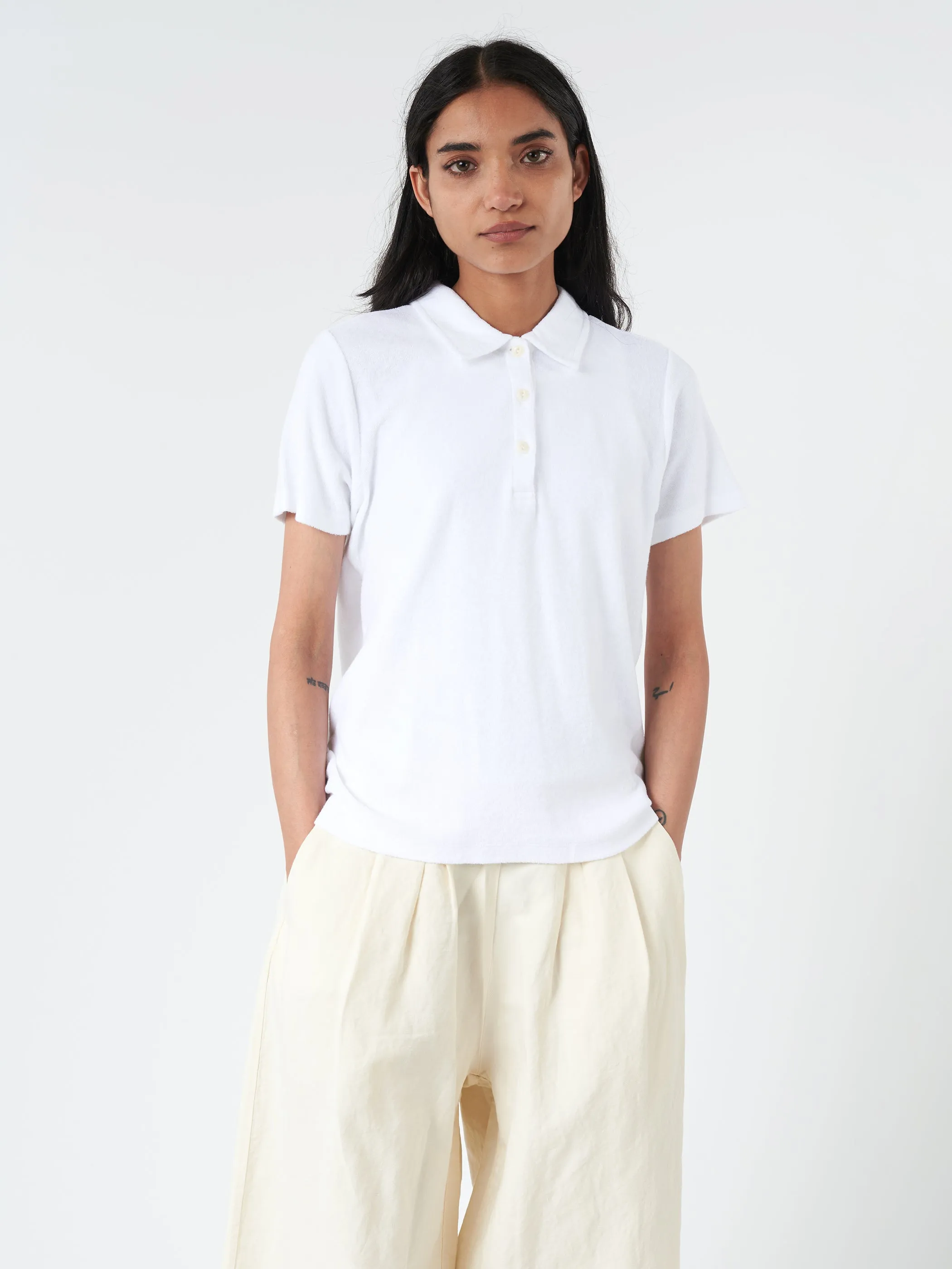 Women's Terry Polo Shirt