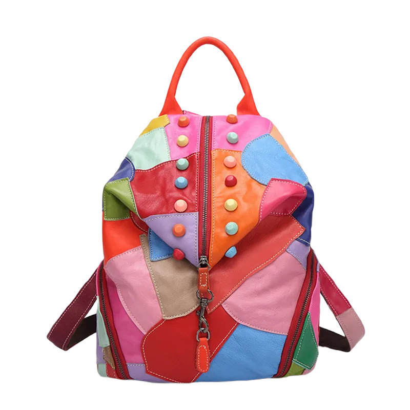 Women's Vibrant Soft Leather Backpacks - Horizon Leathers