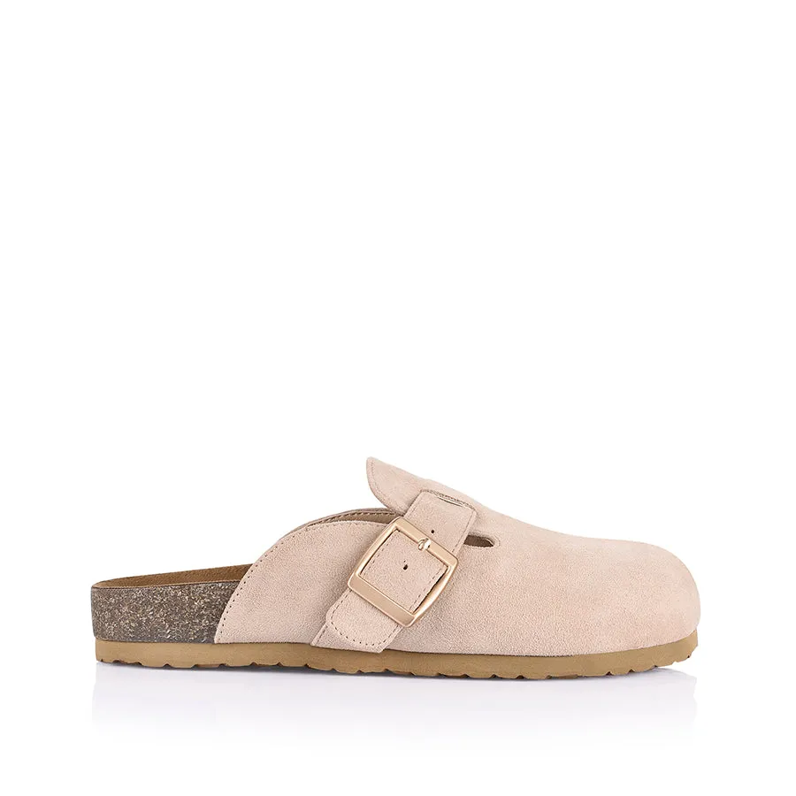 Xion Footbed Slides - Stone  Micro