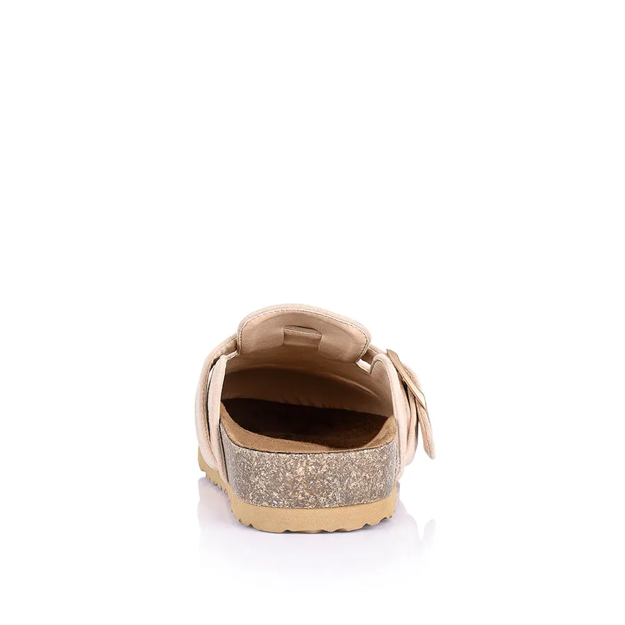 Xion Footbed Slides - Stone  Micro