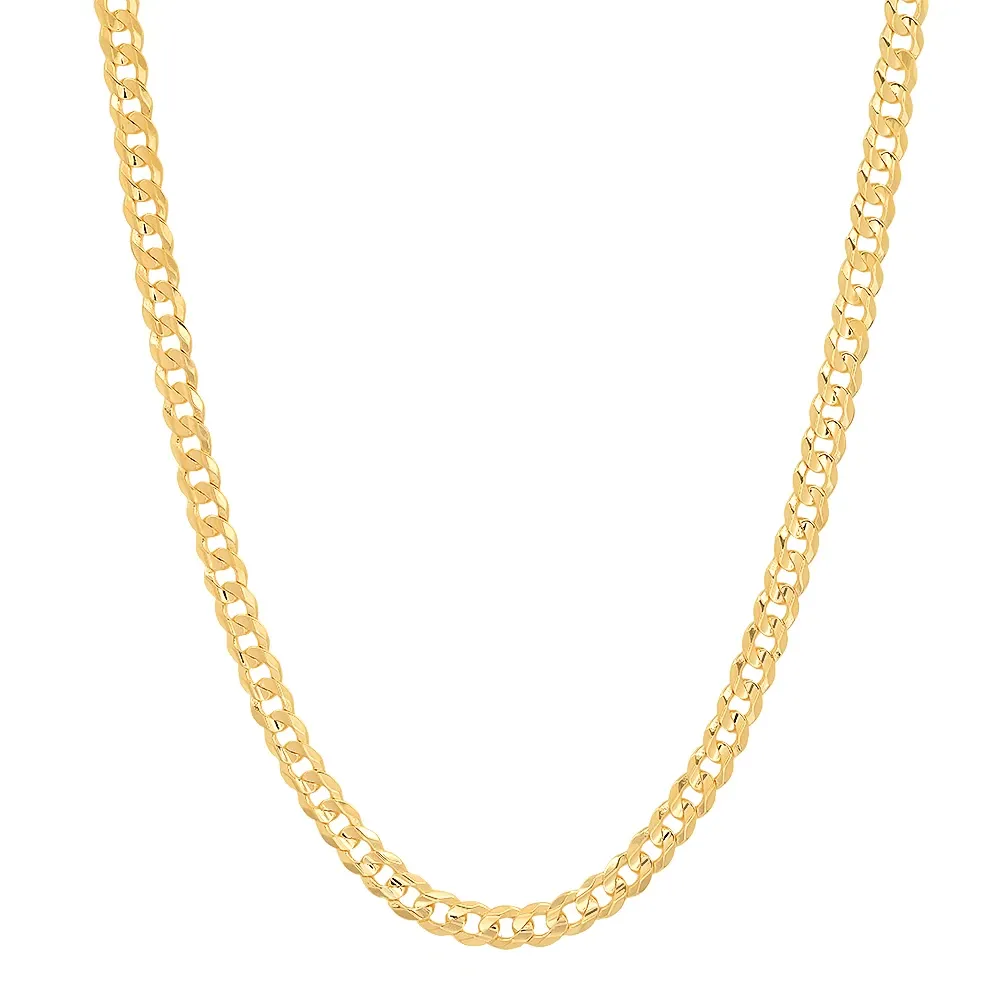 Yellow Gold Flat Curb Chain